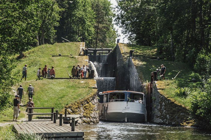 slusstrappa vid kindakanal